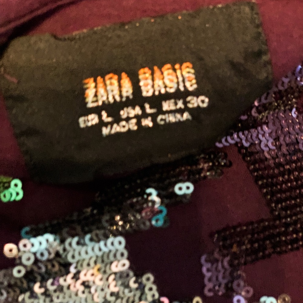 Zara Basic Sequin Shirt - image 6